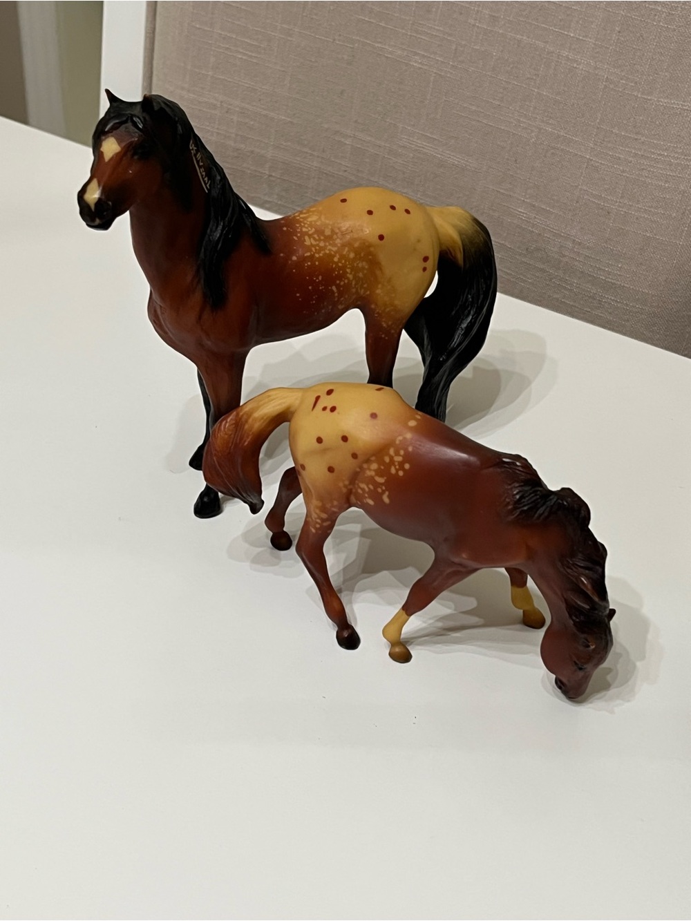 Breyer Reeves Appaloosa Mare & Foal Set #41451 Vintage 2004 Model Horses